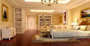 luxurious-gypsum-ceiling-decorations-for-master-bedroom-interior-with-reading-area